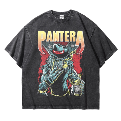 阿美咔叽重磅纯棉圆领落肩T恤