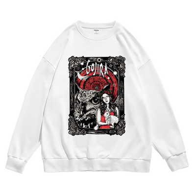 潮流圆领套头宽松卫衣