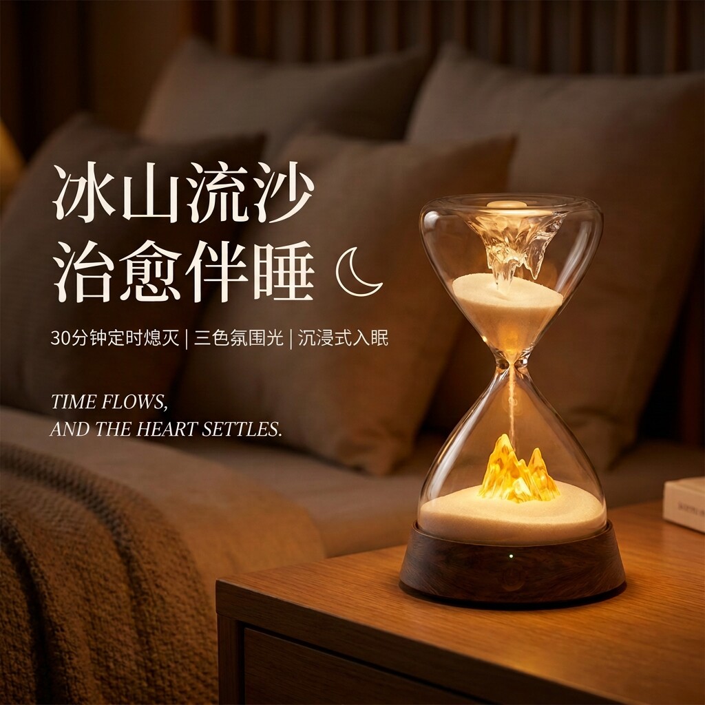 沙漏灯伴睡倒计时器小众高级创意氛围感生日礼物送男女生朋友闺蜜
