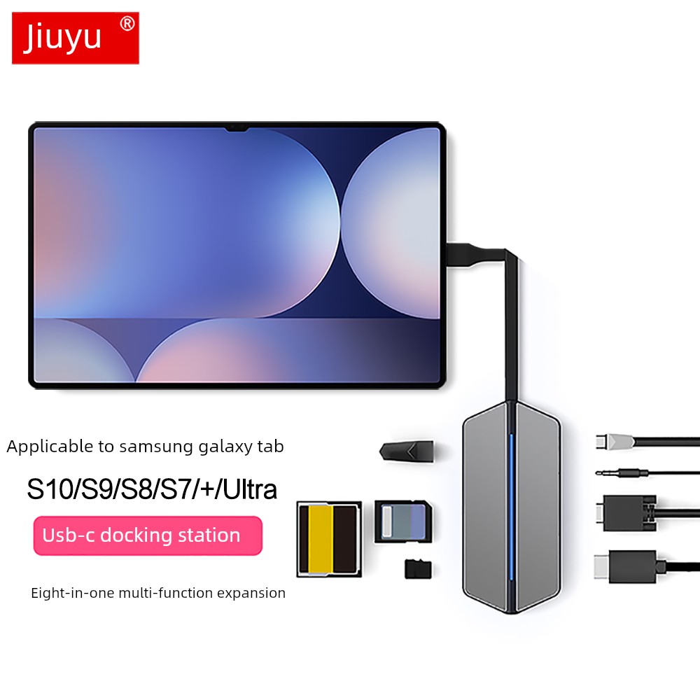 适用于三星Tab S10+转换器Type-C坞站S9 Ultra Tablet S8+器USB支