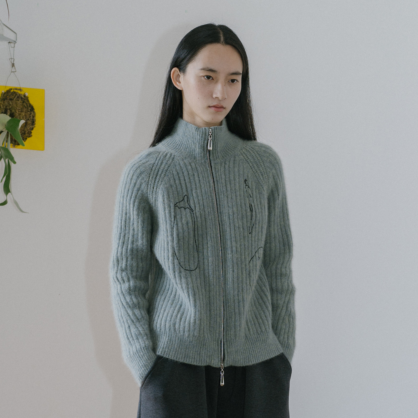 一个短篇丨地三鲜蔬菜 浣熊毛羊毛厚织保暖刺绣双开拉链慵懒毛衣,女装/女士精品,毛针织衫,淘宝优惠券,粉丝福利购,淘宝优惠卷