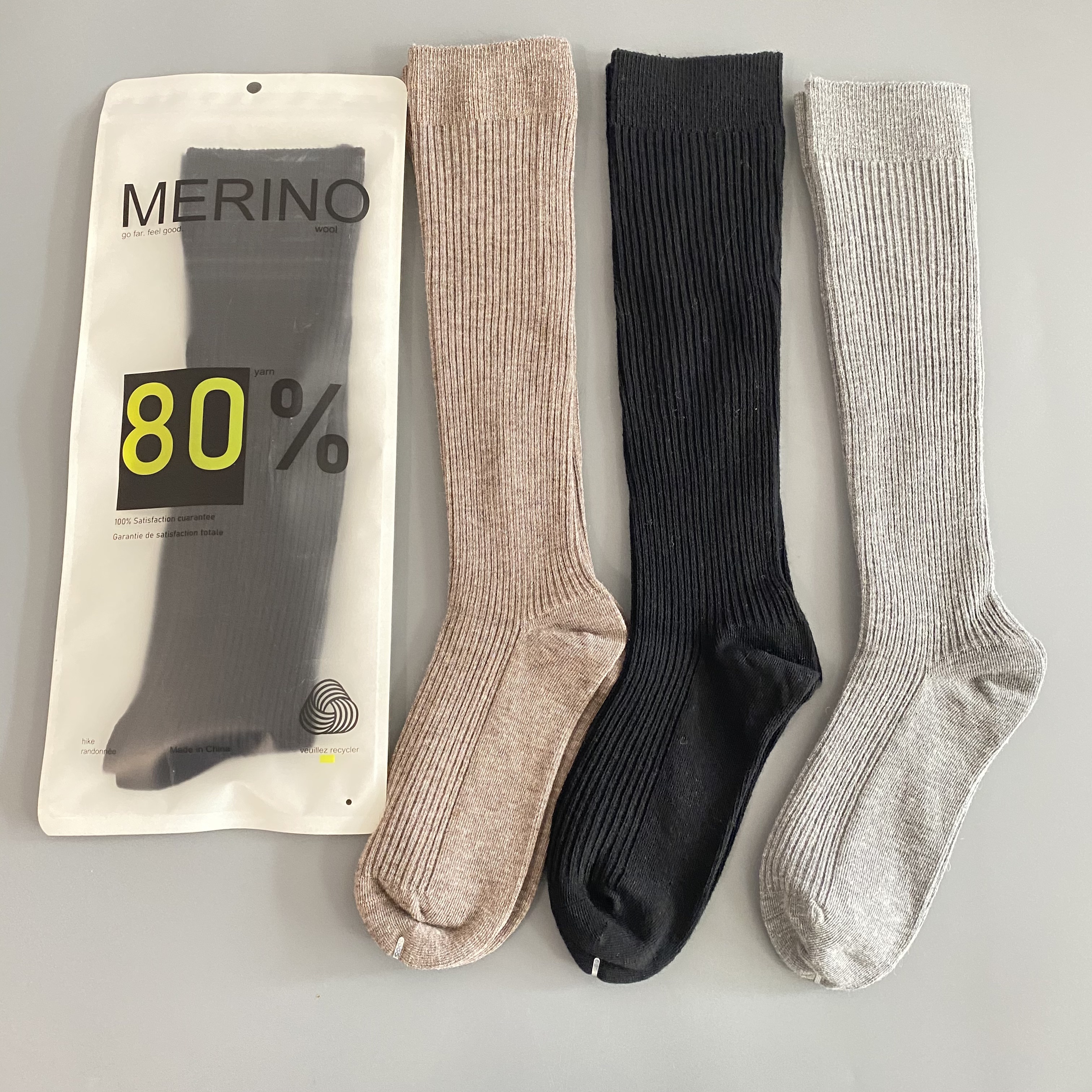 80%美利奴羊毛中筒袜JK学生袜