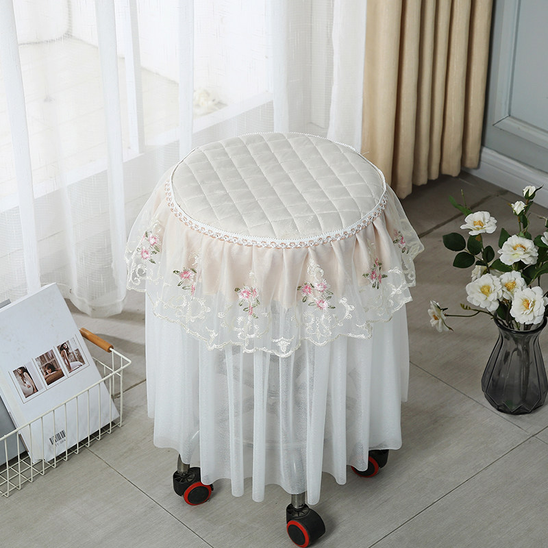 凳子套罩圆椅套圆凳坐垫圆椅子垫圆凳套家用升降吧台椅套布艺蕾丝,居家布艺,椅套/椅垫,淘宝优惠券,粉丝福利购,淘宝优惠卷