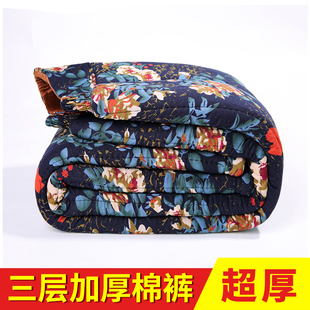 老太太冬天超厚棉裤老人驼绒睡裤女外穿奶奶东北保暖长裤护腰舒适