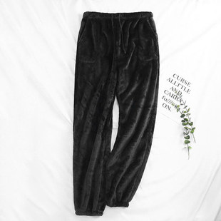 爸爸冬天束口睡裤男中老年居家保暖裤爷爷加绒加厚小脚灯笼裤外穿