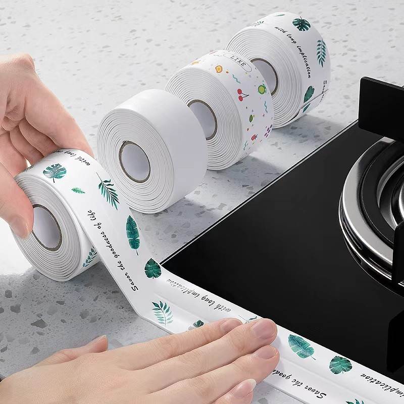 自粘美缝贴防水厨卫水槽封边防潮密封胶带卫生间马桶缝隙贴条防霉