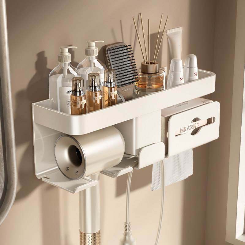 轻奢吹风机置物架多功能卫生间免打孔浴室电吹风筒支架收纳挂架子,家庭/个人清洁工具,吹风机置物架,淘宝优惠券,粉丝福利购,淘宝优惠卷
