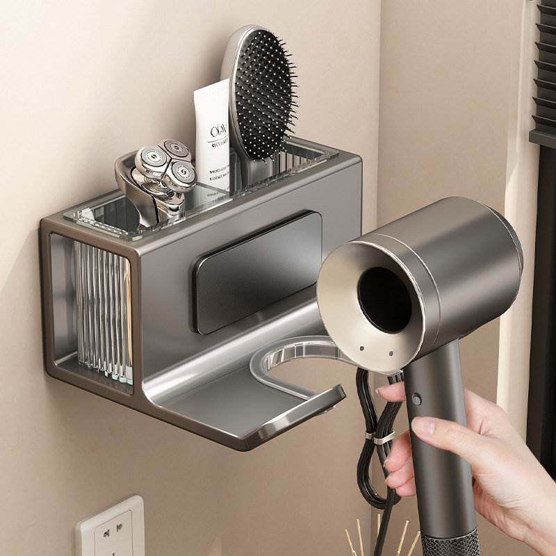德国吹风机置物架免打孔卫生间壁挂电吹风支架浴室洗漱台风筒挂架,家庭/个人清洁工具,吹风机置物架,淘宝优惠券,粉丝福利购,淘宝优惠卷