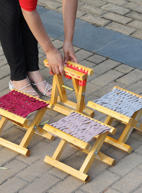 折叠马扎实木折叠凳小马扎凳便携成人板凳槐木马扎子家用马扎凳子