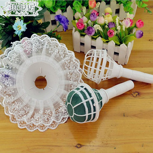 琳琅坊 新款手棒花饰插花花托 带泥花托带泥花托 花艺DIY包装辅材