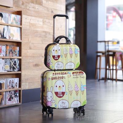 正品18寸行李箱登韩版拉杆箱小型旅行箱子迷你密机箱16寸码小箱万