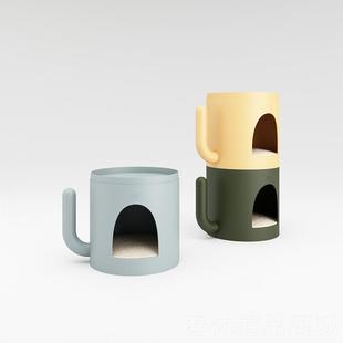 正品casadosa吭哧吭哧仙人茶掌几人宠共用家具窝床头猫奶油柜风家