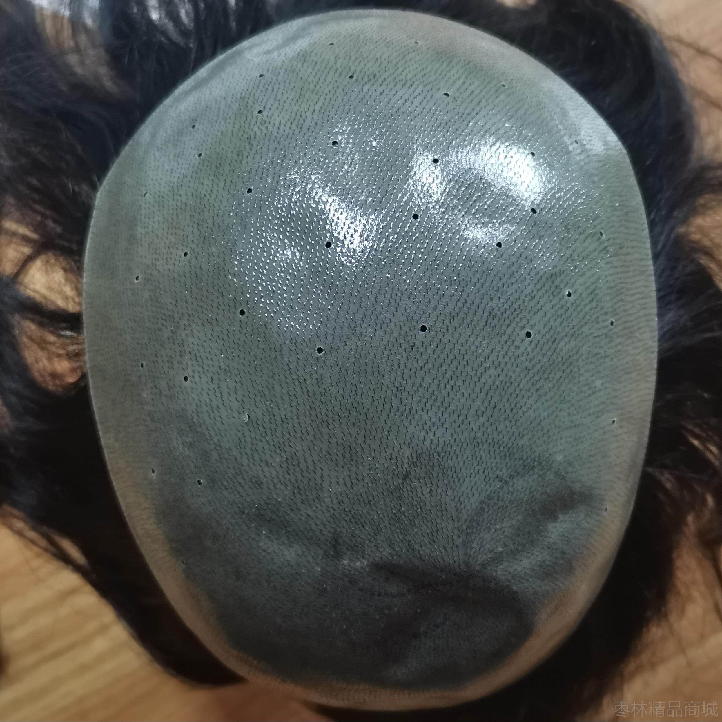 正品物头皮发假发男士真短加纱全真生发手寸织超薄隐形前额中老年