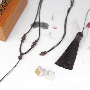 正品银瑜棠情侣吊坠银印章男女刻字项链古风爱情生日定逸情信纯物