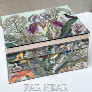 高奢精致珠宝项链饰品盒抽屉式 NEAR法式 三层首饰收纳盒大容量FAR