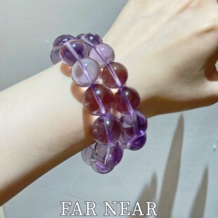 NEAR引富贵助好运上岸金榜题名本命年招财手链 高透紫水晶手串FAR