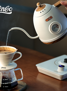 Bincoo智能控温手冲咖啡壶不锈钢细长嘴恒温电热水壶泡茶温控B壶