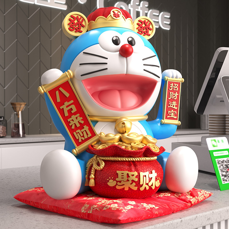 招财猫摆件电动手摇开业礼物店铺前台招手客厅玄关装饰品乔迁礼物