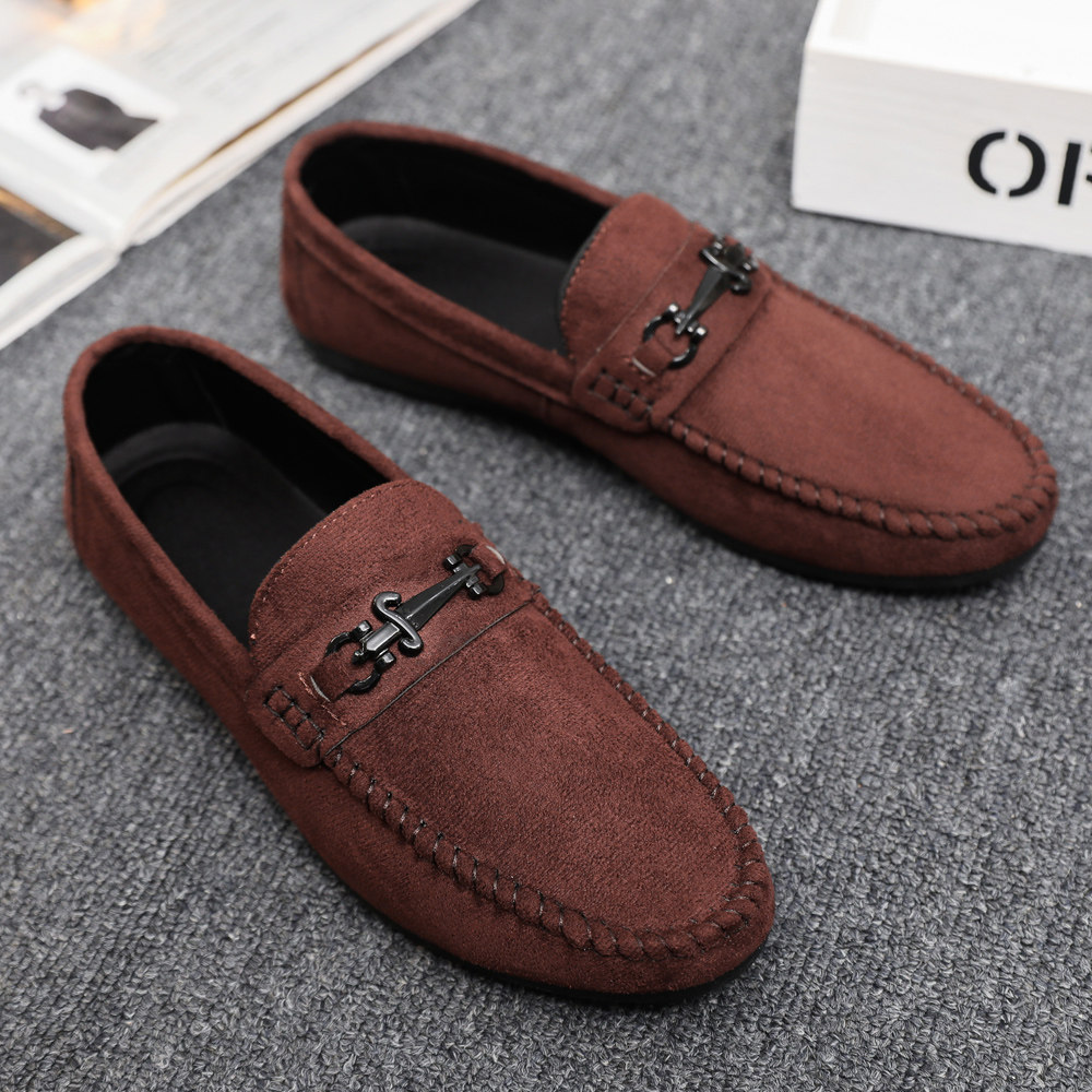 2026新款男士乐福豆豆鞋商务休闲鞋防滑懒人时尚青年黑色驾车男鞋,流行男鞋,乐福鞋（豆豆鞋）,淘宝优惠券,粉丝福利购,淘宝优惠卷