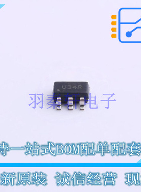 缓冲器/驱动器/收发器 SN74AUC2G34DBVR SOT-23-6 TI 全新原装正