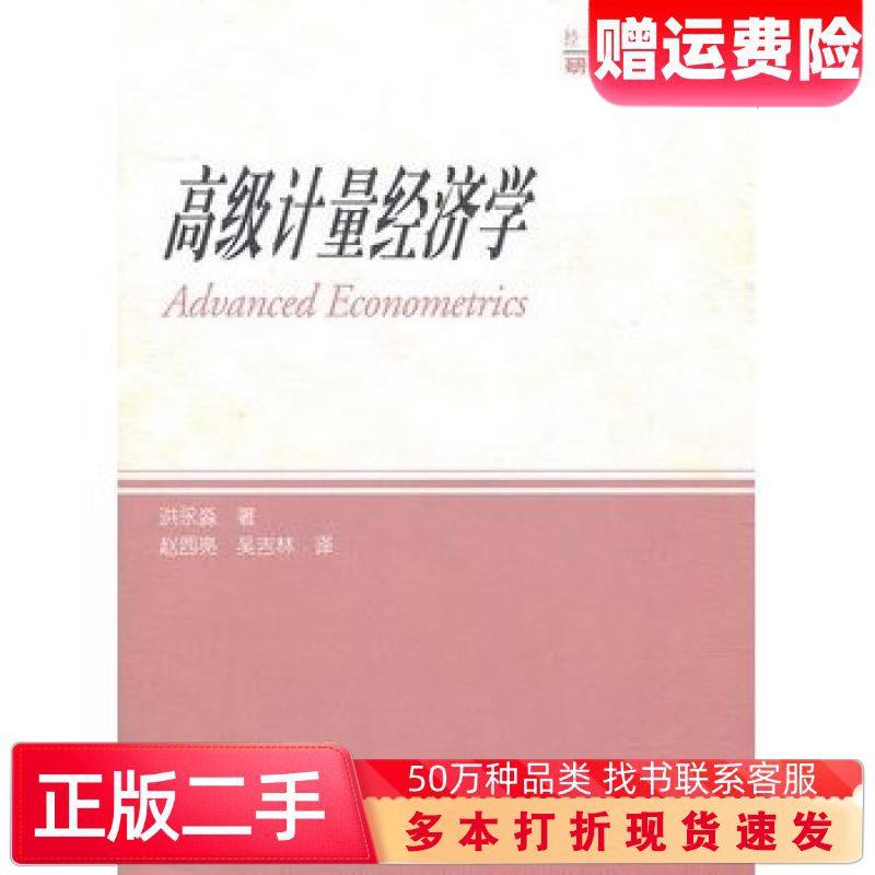 二手高级计量经济学洪永淼著高等教育出版社9787040324242