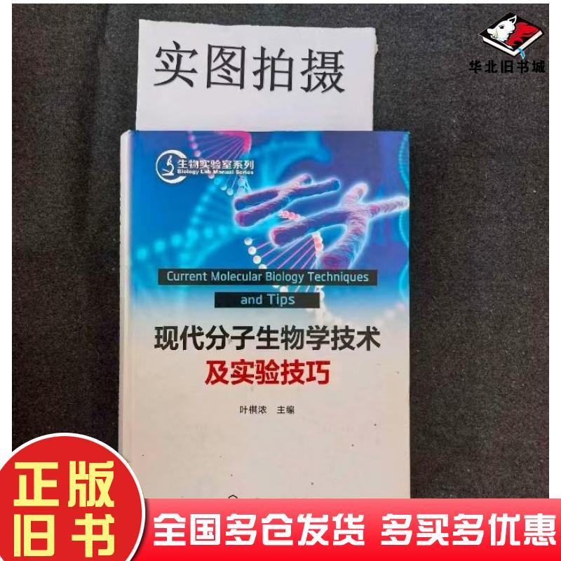 正版旧书现代分子生物学技术与实验技巧叶棋浓化学工业出版社9787122245021