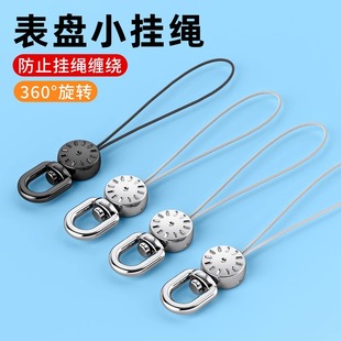 安全扣可拆卸黑色u盘钥匙小门禁卡小黑绳鱼线圆圈小绳头手机挂绳配件DIY挂链短绳吊绳挂钩手链环防掉防丢绳头