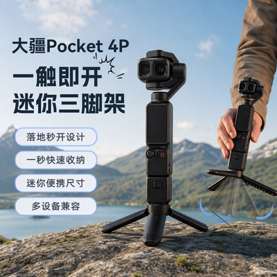 大疆Pocket4/3自动弹开三脚架