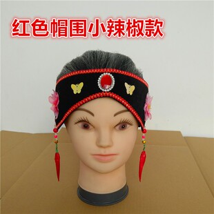 小辣椒款翘辫媒婆戏曲头套戏剧头花假发秧歌头饰京剧道具反串演出