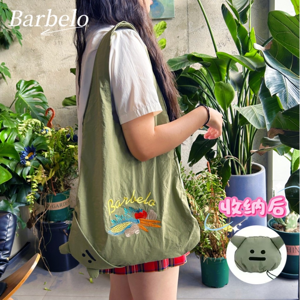 Barbelo2025新款可爱便携单肩手提拎轻薄环保购物布包袋折叠收纳,箱包皮具/热销女包/男包,通用款女包,淘宝优惠券,粉丝福利购,淘宝优惠卷