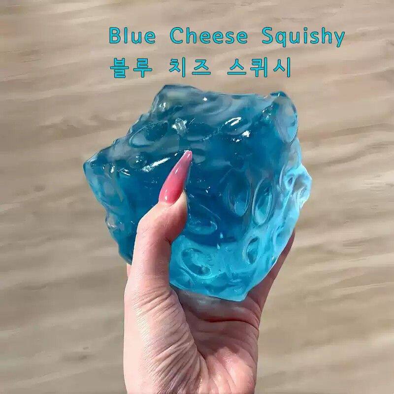 蓝莓奶酪捏捏慢回弹凡士林肌无力发泄手作球解压玩具squishy toy