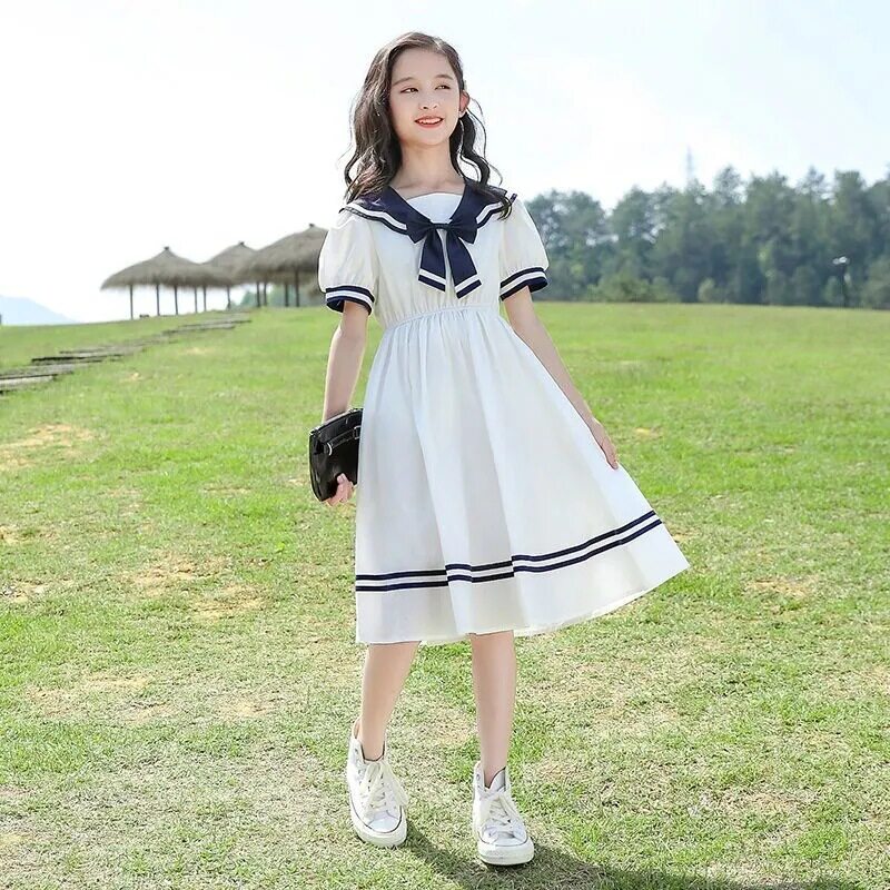 专柜正品女童学院连衣裙