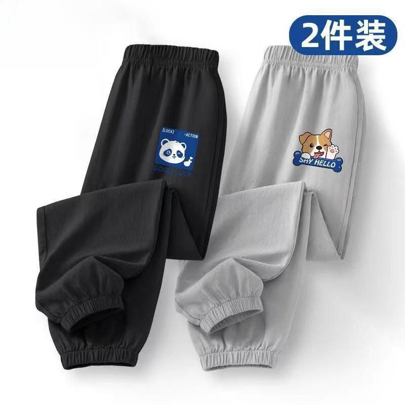 品牌专柜男童冰丝裤子夏季