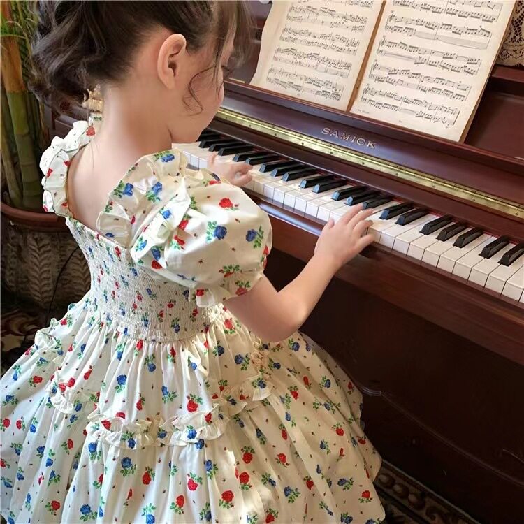 品牌女童连衣裙新款夏季衣服女孩