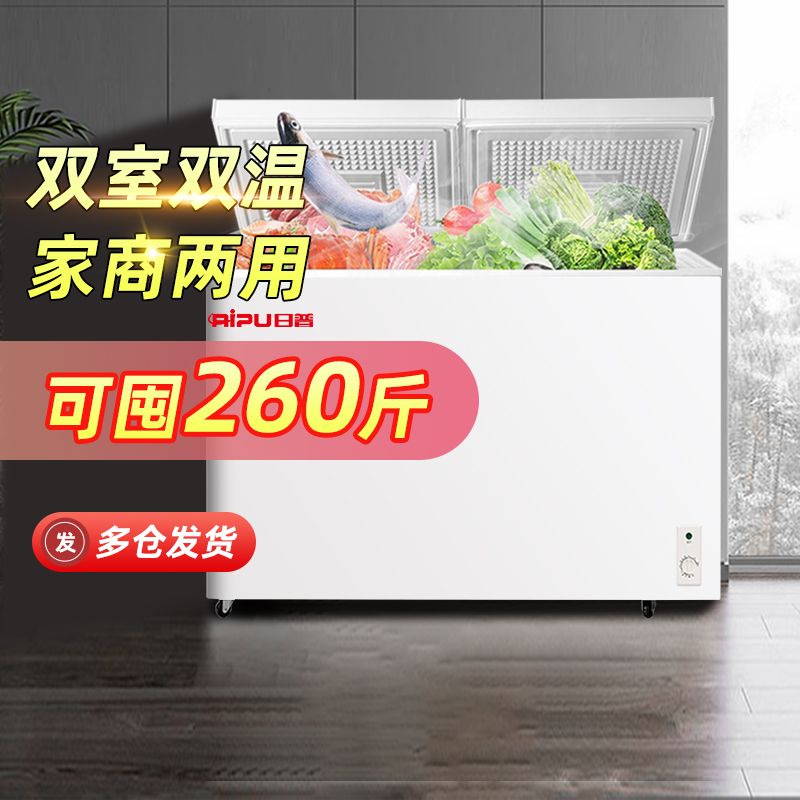 日普双温冰柜家用一级能效低霜冷冻冷藏双门冷柜保鲜节能智能冰箱