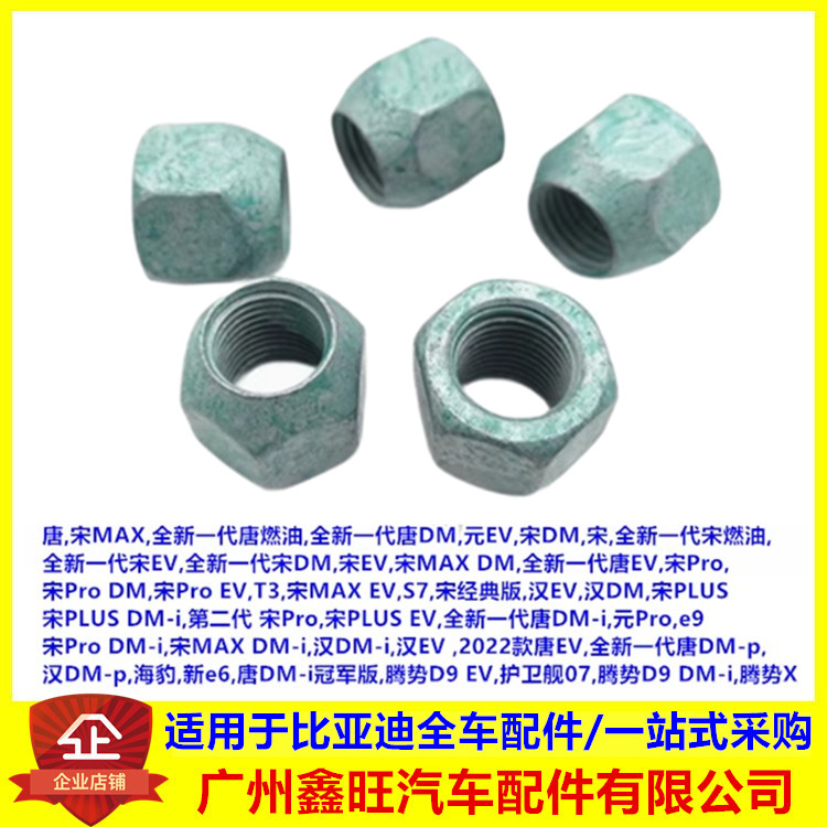 适用唐S7汉ev宋plusdmi轮胎螺帽