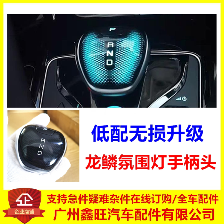 适用比亚迪宋PLUSDMi秦PLUSEV唐换挡杆发光手柄头挂挡杆手球龙鳞