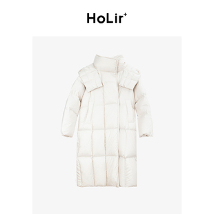 洪陵95白鹅绒系列长款连帽鹅绒服