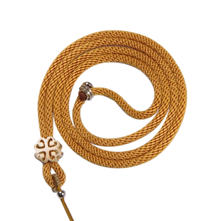 柔软防断红绳可调节四叶花金吊坠挂绳金镶玉挂件绳项链绳玉挂坠绳