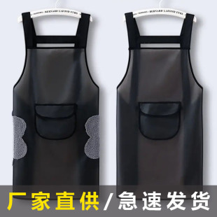 女一件 半透明围裙防水防油厨房家用高颜值工作服耐脏夏天薄款