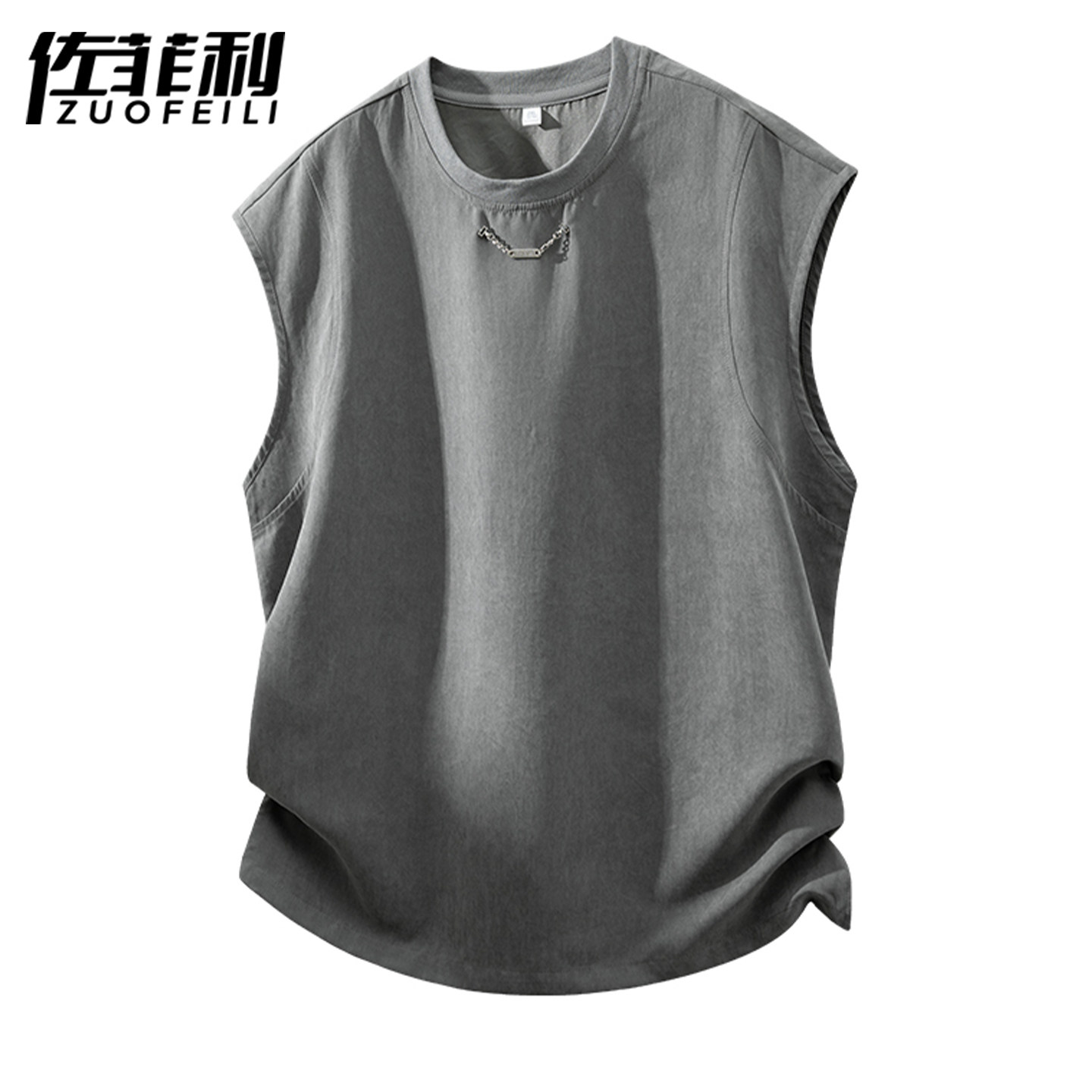 专柜夏季凉感背心男款2026新款冰丝坎肩宽松透气汗衫运动户外无袖