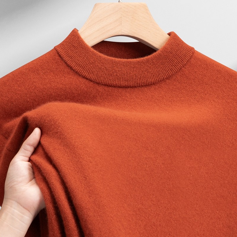 半高领男士100%纯山羊绒衫秋冬季中厚针织打底套头衫中领保暖毛衣,男装,羊绒套衫,淘宝优惠券,粉丝福利购,淘宝优惠卷