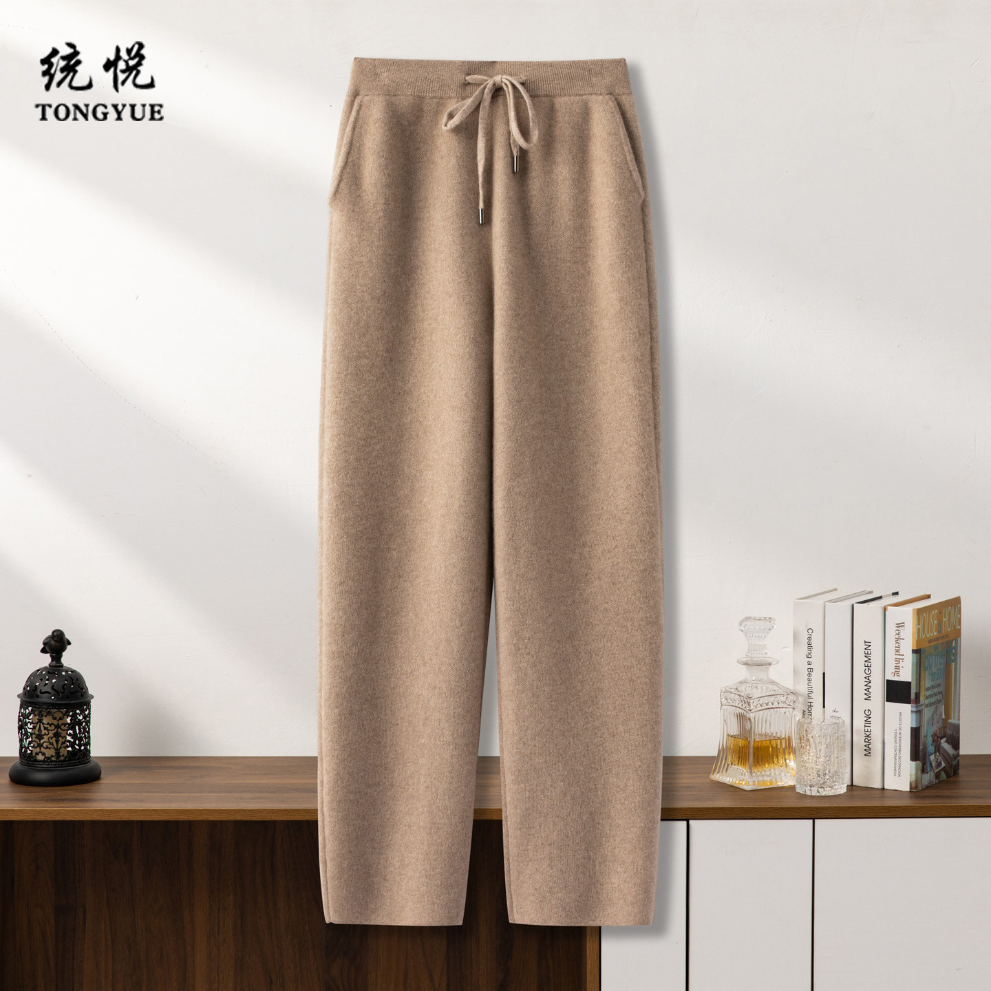 四平加厚羊绒裤男100纯羊绒冬季新款针织裤商务裤休闲裤长裤男裤,男装,休闲裤,淘宝优惠券,粉丝福利购,淘宝优惠卷
