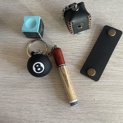 台球杆巧克粉纯手工巧克夹球杆