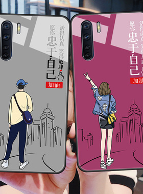 oppoA92s手机壳玻璃保护A91硅胶套5G全包防摔opa软边硬壳oppa网红opopa可爱卡通oopoa男女0pp0情侣opooa新款