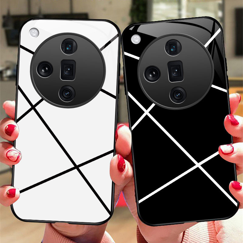 软边硬壳玻璃OPPO手机保护套简约