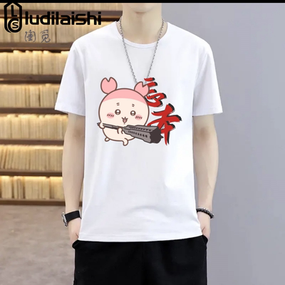 印花圆领短袖百搭t恤夏季