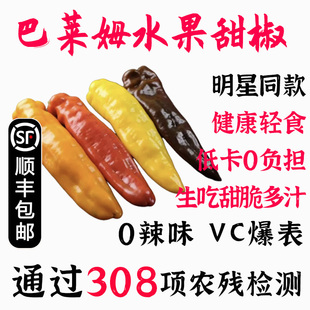 生态芭莱姆彩椒 生吃彩色水果甜椒健康轻食无农残无激素