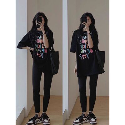 高个子加长版欧货大版下衣失踪中长款t恤女遮屁股大码胖mm200斤盖