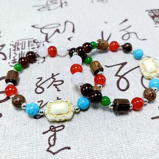 手链小红书手串陶瓷朋友手工国风串珠景德镇礼物同款闺蜜文艺陶瓷